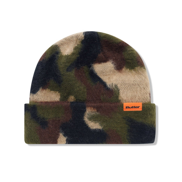 Butter Mohair Camo Cuff Beanie Bonnet - Fatique - Streetart.fr